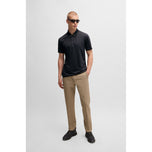 Boss Paddytech Stretch Jersey Polo Golfhemd - schwarz