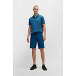 Boss Paddytech Stretch Jersey Polo Golfhemd - Blaugrün