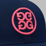 G/Fore Chainstitch Circle G'S Contract Golf Cap – Twilight/Knockout Pink