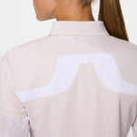 J.Lindeberg Dames Cassie Golf Polo Shirt - Gray Lilac