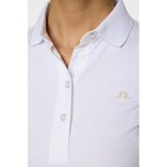 J.Lindeberg Dames Cassie Golf Polo Shirt - White