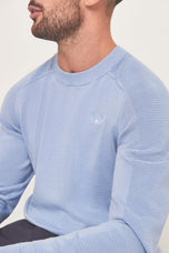 Castore Tricoted Golf Crew Neck - Sky