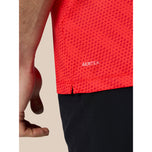 Castore Club Golf Ball Polo Golf Shirt - Poppy Red / White
