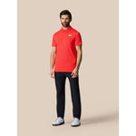 Castore Club Golf Ball Polo Golf Shirt - Poppy Red / White
