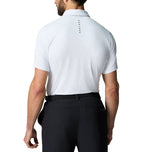 Castore Club Golf Ball Polo Golf Shirt - White / Midnight Navy