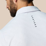 Castore Club Golf Ball Polo Golf Shirt - White / Midnight Navy