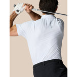 Castore Club Golf Ball Polo Golf Shirt - White / Midnight Navy