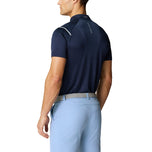 Castore pinnacle lvs engineered knit polo golf shirt - hatinggabi navy/puti