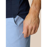 Castore pinnacle lvs engineered knit polo golf shirt - hatinggabi navy/puti