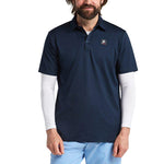 Cross Laser Golf Polo Shirt - Navy