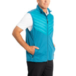 Gilet de golf croisé - céleste
