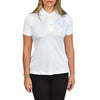 Cross Women's Heart Golf Polo Shirt - White