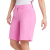 Cross Women's Style Golf Shorts Long - Fuchsia Pink