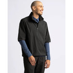 Cross Pine Windbreaker Golf Shirt - Black