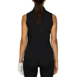 J.Lindeberg Women's Dena Sleeveless Golf Polo Shirt - Hitam