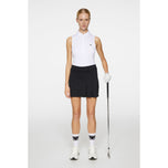 J.Lindeberg dames Dena mouwloos golfpolo shirt - wit