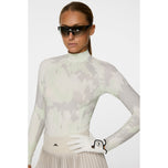 J.Lindeberg 여자 엘라 프린트 압축 골프 셔츠 -Arp Ambrosia