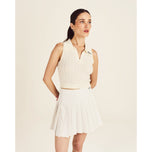 Malbon Damen Freya Gestrickte Golfweste – Canvas