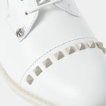 G/FORE Dames Gallivanter Leather Stud Cap Toe Golfschoenen - Steen