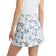 G/Fore Photo Floral Silky Tech Nylon A-lijn golfrok voor dames - Sneeuw