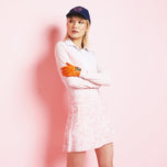 G/Fore 女式迷彩絲質科技尼龍 A 字高爾夫裙褲 - 浮雕