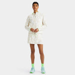 G/depan wanita bungkus bunga bungkus maverick 4 -way stretch skort - batu