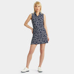 G/Fore Stardust Silky Tech Nylon mouwloze golfpolo voor dames - Twilight