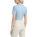 G/Fore Golf-Poloshirt aus verzerrtem Karo-Silky-Tech-Nylon für Damen – Fjord