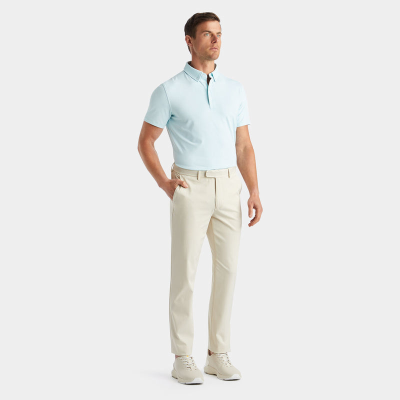 G/Fore Feeder Stripe Tech Jersey Polo - Fjord