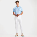 G/Fore Blossom Rib Collar Tech 골프 폴로 셔츠 -Cielo