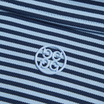 G/voorvoersstreep Pique Golf Polo Shirt - Sky/Twilight