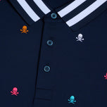 G/Fore Embroidered Tech Jersey Golf Polo Shirt - Twilight