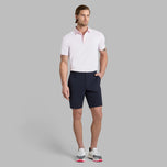 G/FORE FEEDER STRIPE Teknologi halus Golf POLO Shirt - Blush