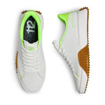 G/unahan g.112 perforated leather golf shoes - snow/gecko