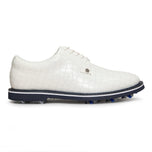 G/Fore G/Lock Croc-Embossed Gallivanter Golf Shoes - Snow