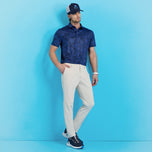 G/Fore Icon Camo Tech Jersey Golf Polo Shirt - Twilight