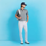 G / Fore Melange Ice Nylon Golf Polo - Melange au charbon de bois