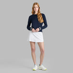 G/Fore Sweater Golf Crew Neck Campuran Katun Wanita - Twilight