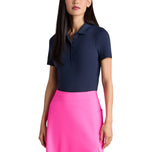 Baju Polo Golf Nilon Berusuk G/Fore Wanita - Twilight