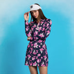 G/Fore Wanita Iris Silky Tech Nylon Golf Skort - Twilight