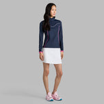 G/Fore 여성용 스트레치 나일론 1/4 지퍼 골프 풀오버 - 트와일라잇