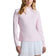 G/Fore Damen-Golfpullover aus seidigem Tech-Nylon mit 1/4-Reißverschluss – Blush