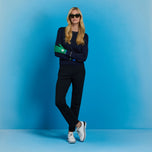 G/Fore Women Happy G's Merino Wool Golf Sweater - Takip -silim