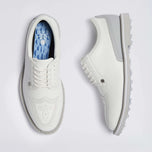 G/Fore Leather Brogue Tuxedo Golf Shoes - Snow/Nimbus