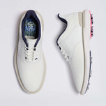 G/Fore Gallivan2r G/Lock Brogue Saddle Golf Shoes - Snow/Stone