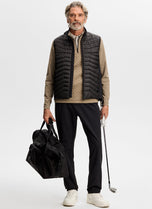 J.Lindeberg Lassy Quarter Zip Golf Midlayer - Brindle