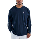 Malbon Gorse Long Sleeve Golf Tee - Navy
