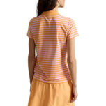 RLX Ralph Lauren Women's Printed Lightweight Airflow Golf Polo Shirt - Blue Mist/Ceramic White