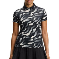Kaos Polo Golf Cetak Teknologi Tur Wanita J.Lindeberg - Bunker Fade Black Moonbeam