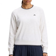 J.Lindeberg Women's Clarissa Windbreaker Golf Sweater - Puti